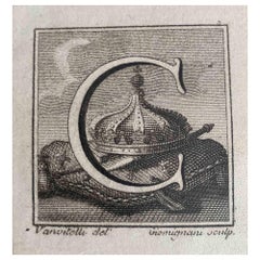 Antiquities of Herculaneum -  Letter C - Etching  - 18th Century