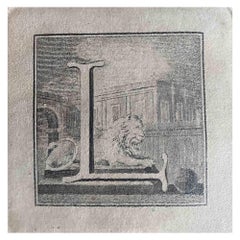 Antiquities of Herculaneum -  Letter L - Etching  - 18th Century