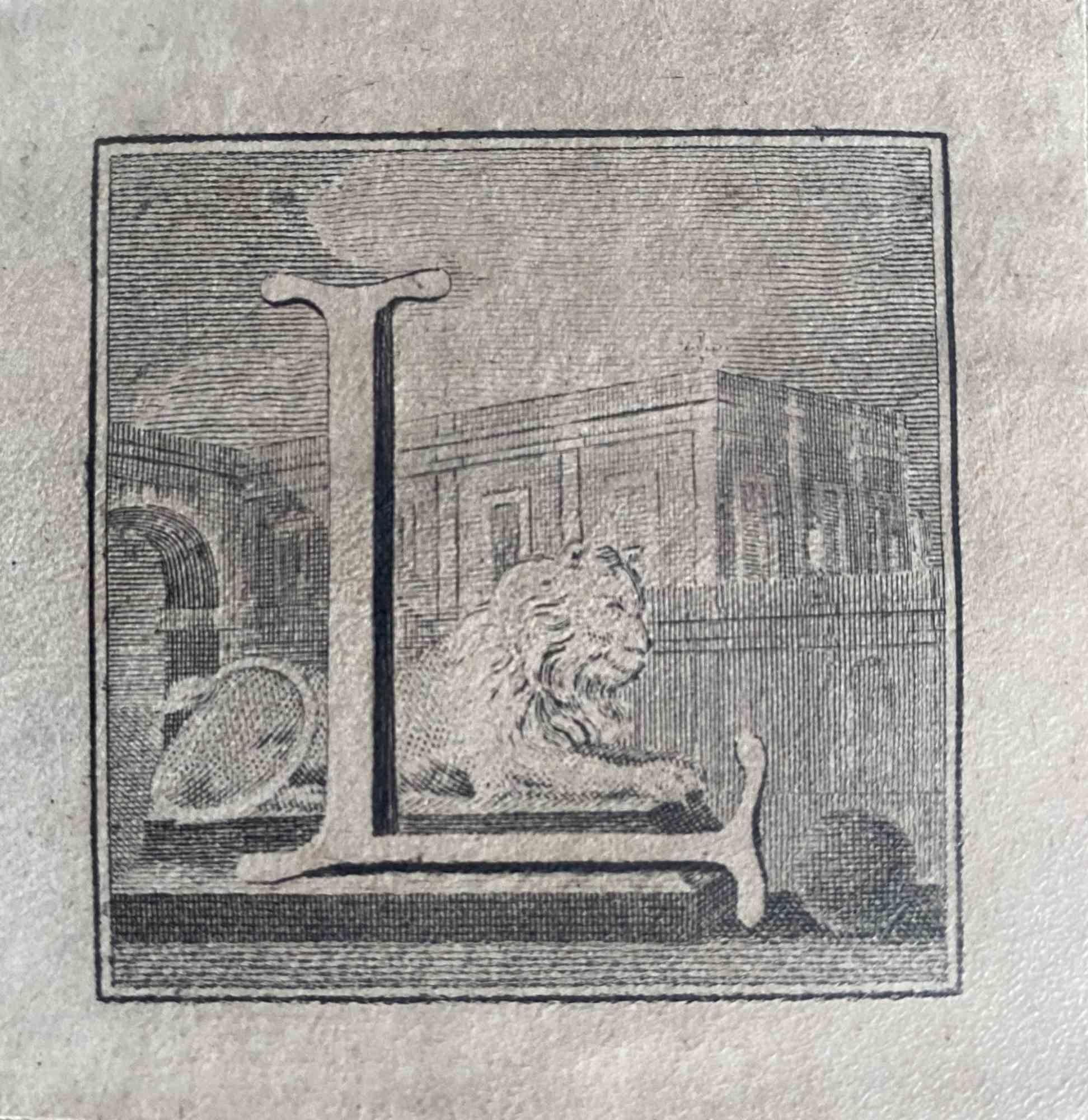 Unknown Capital Letter for the Antiquities of Herculaneum Exposed