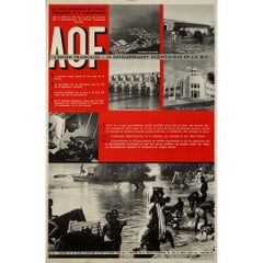 "AOF l'Union Française" poster from circa 1950 - West Africa