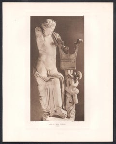 Apollo from Cyrene, British Museum Roman Classical sculpture photogravure