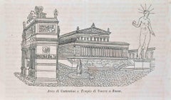Arco di Costantino - Etching Print - 1850s