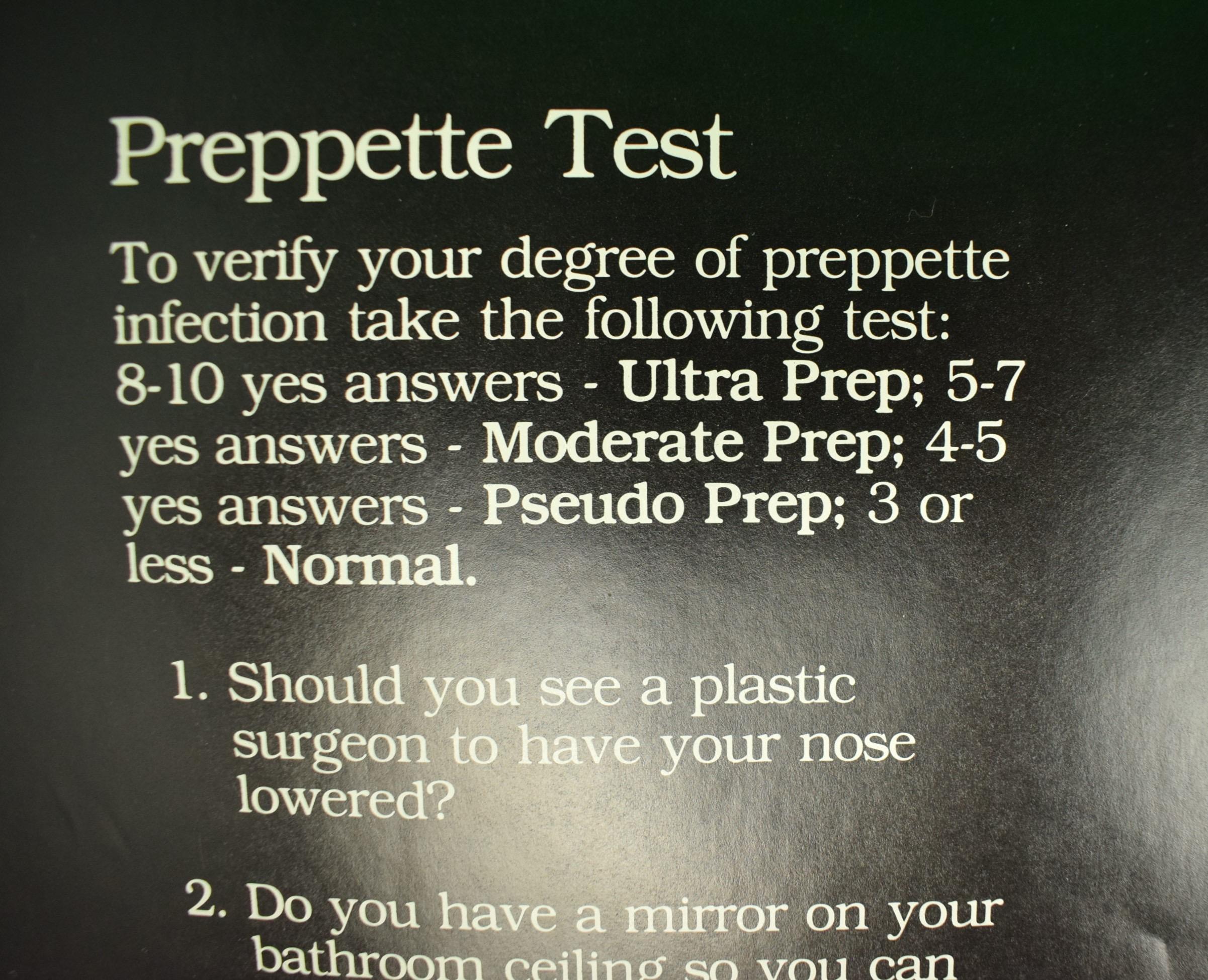 „Are You a Preppette?“ Constance Brooke Pellington, Farbplakat (NOS) im Angebot 2