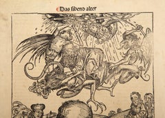 Arrival of the Antichrist, Woodcut by Michael Wolgemut