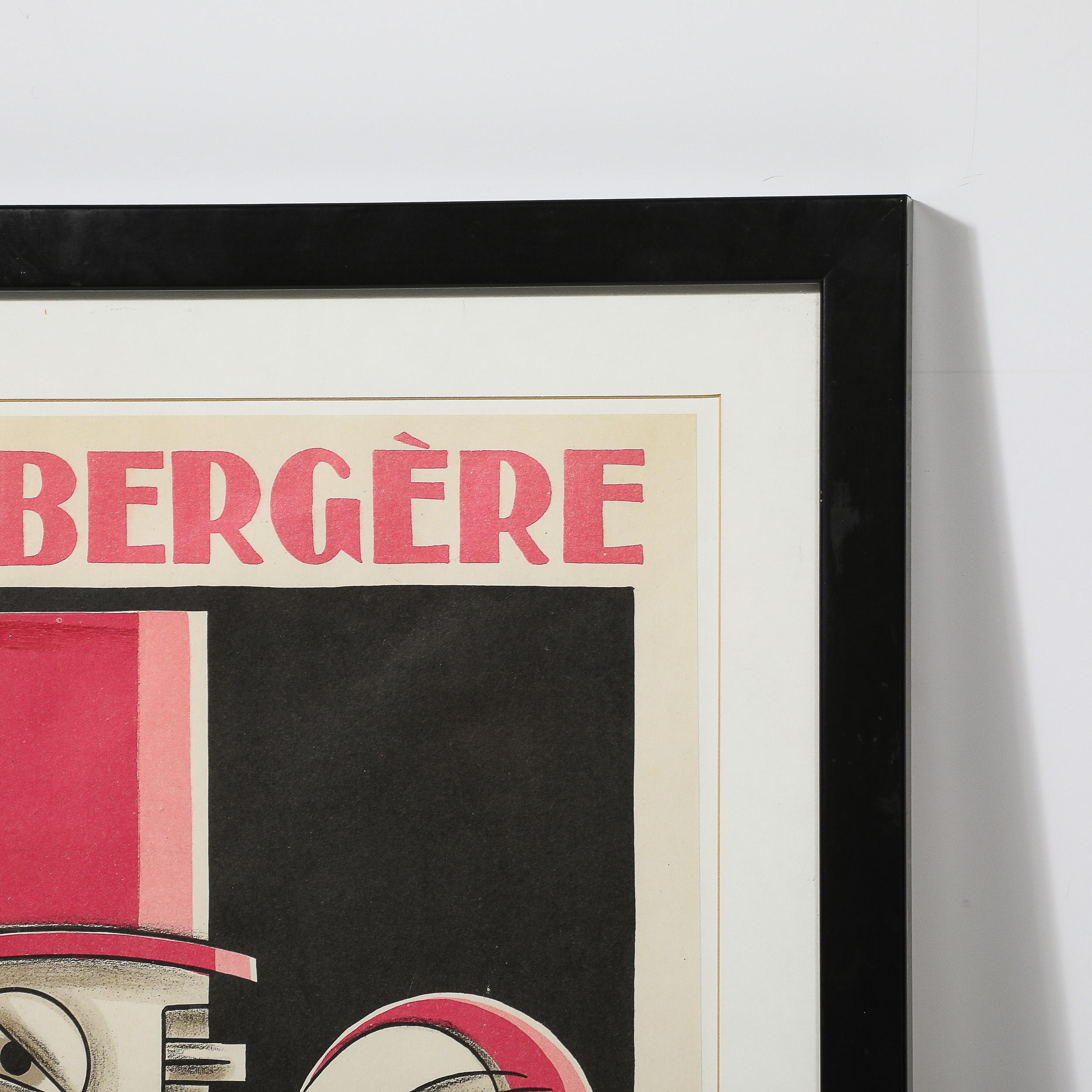 Poster litografico Art Deco Folies Bergere La Grande Folie in vendita 6