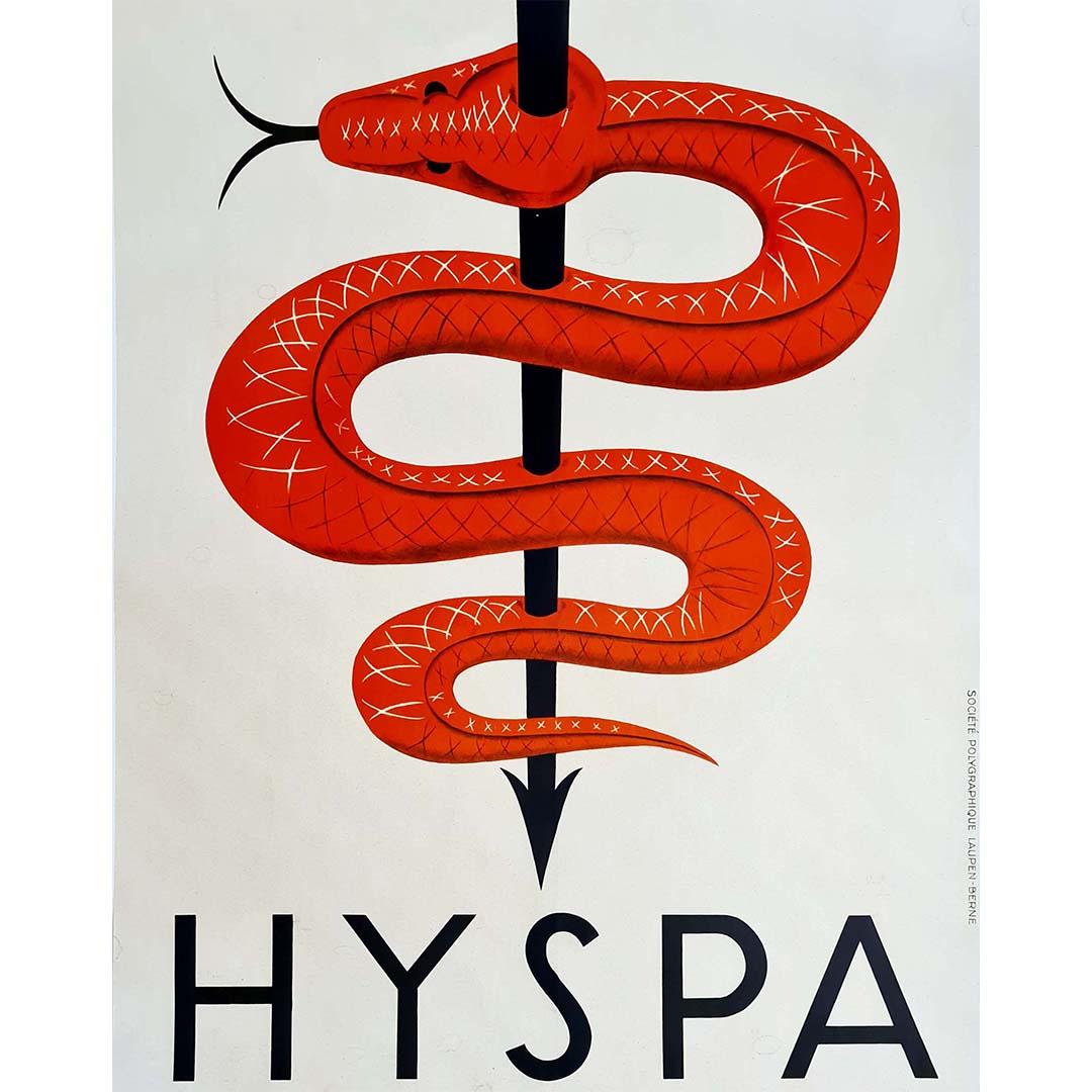 Art Deco Original poster fot the first exhibition for hygiene and sport Hyspa For Sale 1