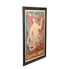 Art Nouveau Cigarettes Saphir Advertisement Poster