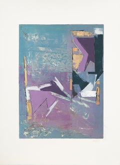 Artefactos II, Monocopia abstracta y técnica mixta de Manuel Rodríguez Jr.