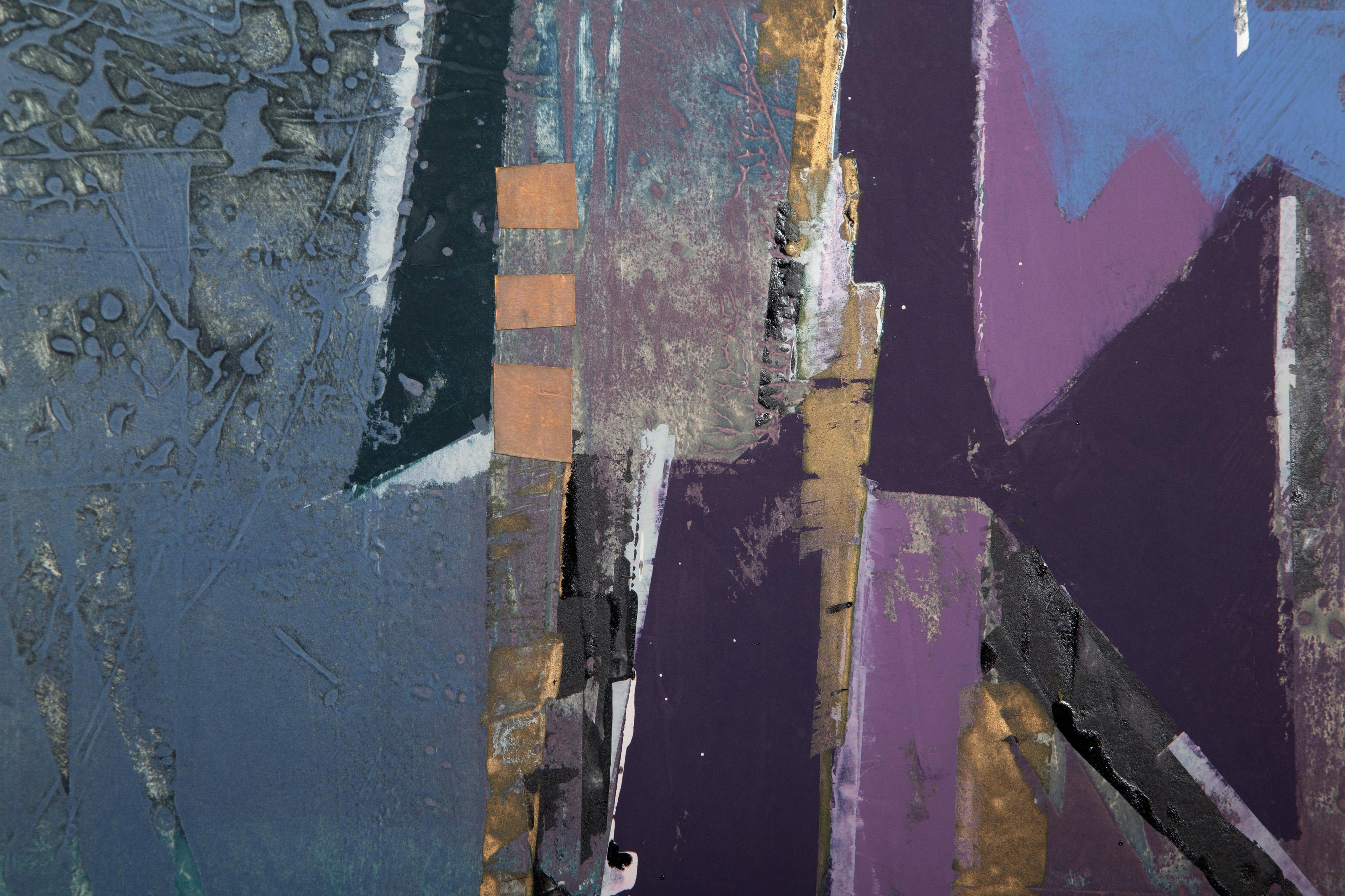 Artifacts III, Monoprint and mixed media by Manuel Rodriguez Jr. For Sale 1