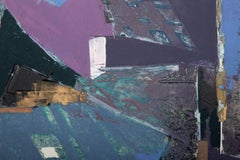 Artifacts VI, Monoprint astratto e tecnica mista di Manuel Rodriguez Jr.