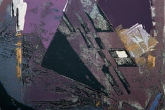 Artifacts VII, monoimpression abstraite et supports mixtes de Manuel Rodriguez Jr.