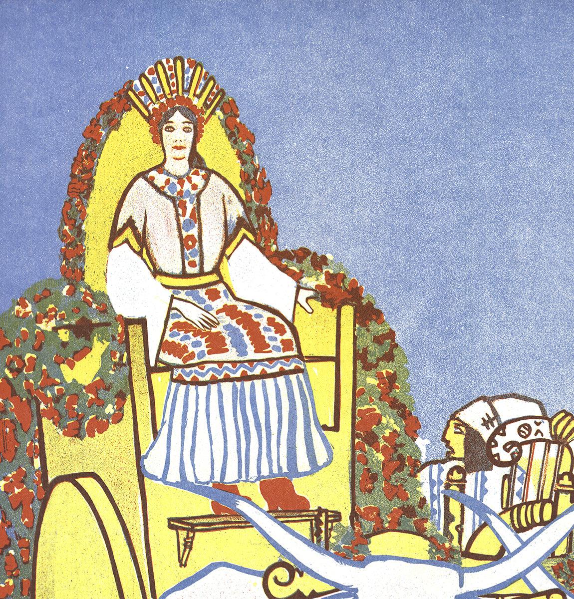 Original exhibition poster created for the Hungarian Art Nouveau Festival held at the Nordjyllands Kunstmuseum in 1975. Designed to celebrate Hungary’s distinctive contribution to the Art Nouveau movement, the poster reflects the fluid ornamentation