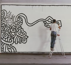 ARTIST UNKNOWN 'Keith Haring Painting I' 1993- Offset Lithograph