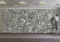 ARTIST UNKNOWN 'Keith Haring Painting II' 1993- Offset Lithograph