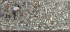 ARTIST UNKNOWN 'Keith Haring Painting III' 1993- Offset Lithograph