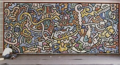 ARTIST UNKNOWN 'Keith Haring Painting IV' 1993- Offset Lithograph