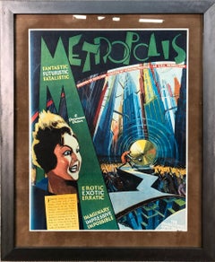 Vintage ARTIST UNKNOWN 'Metropolis'- Lithograph