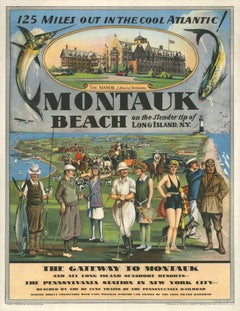 ARTISTA DESCONOCIDO 'Montauk Beach' 2025- Litografía offset