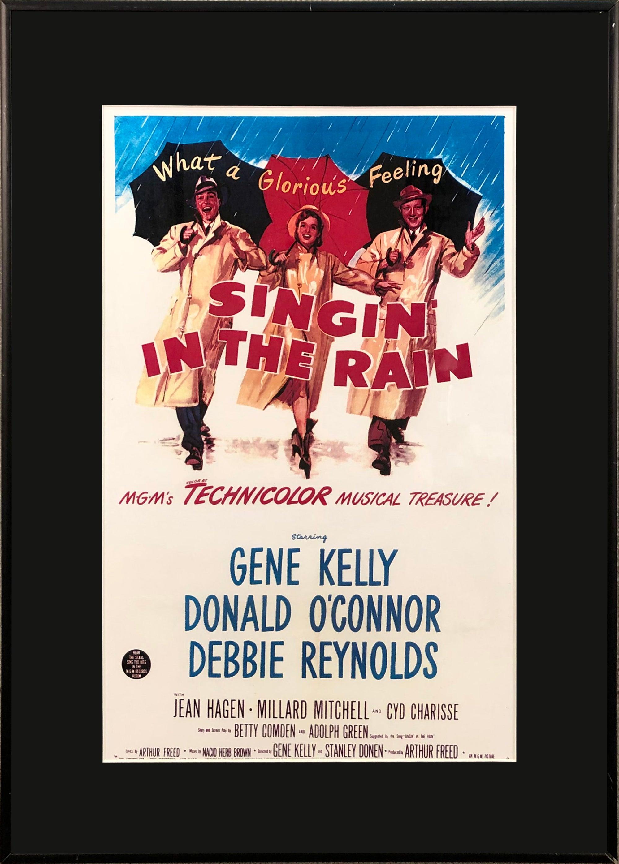 'Singin' in the Rain' 1952- The original movie poster - Print by Unknown