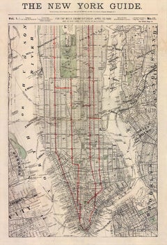 ARTIST UNKNOWN 'The New York Guide'- Offset Lithograph