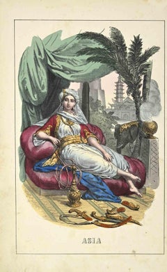 Asie - Costumes du monde  - Lithographie - 1862