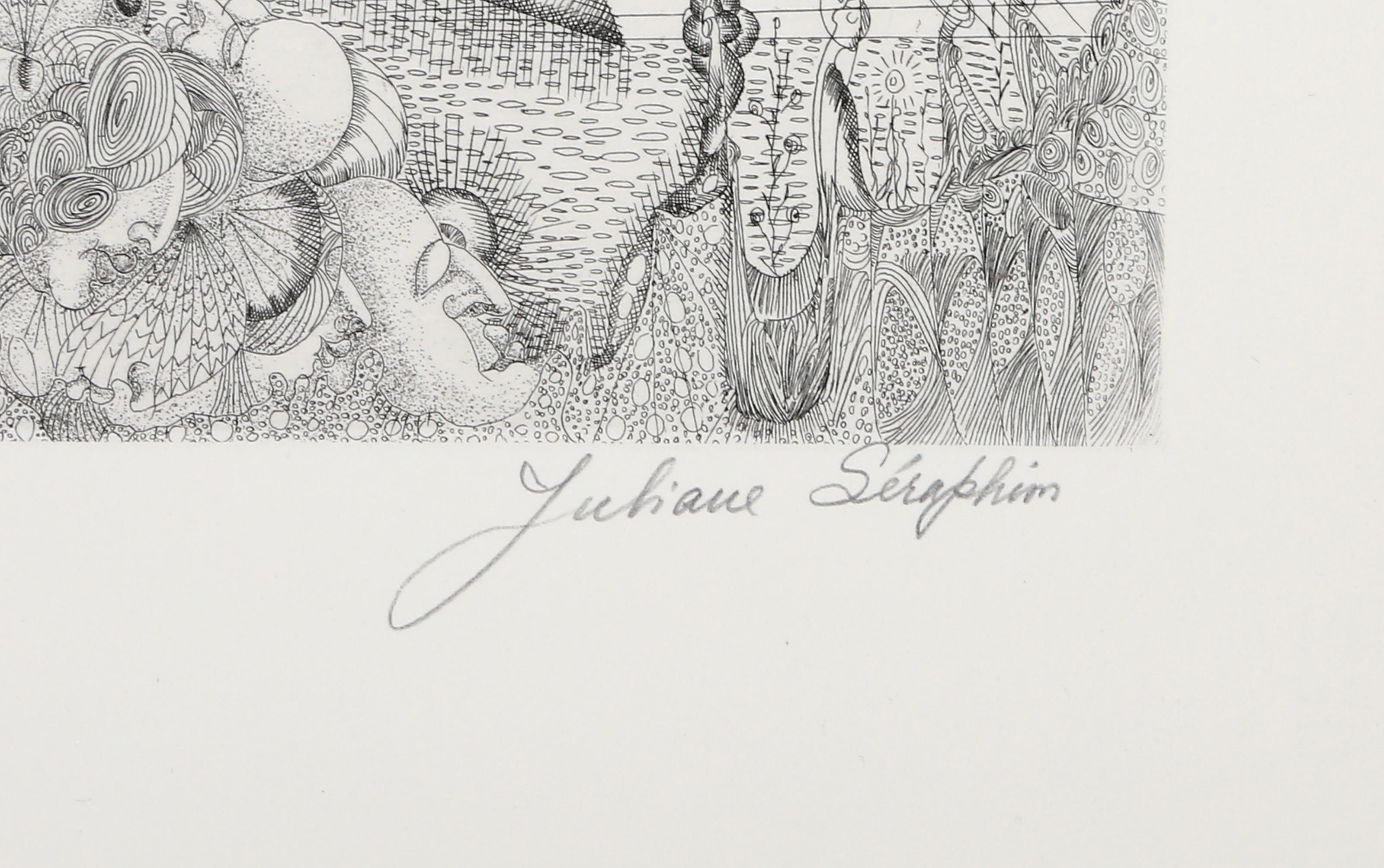 Asturias II, gravure surréaliste de Juliana Seraphim en vente 1