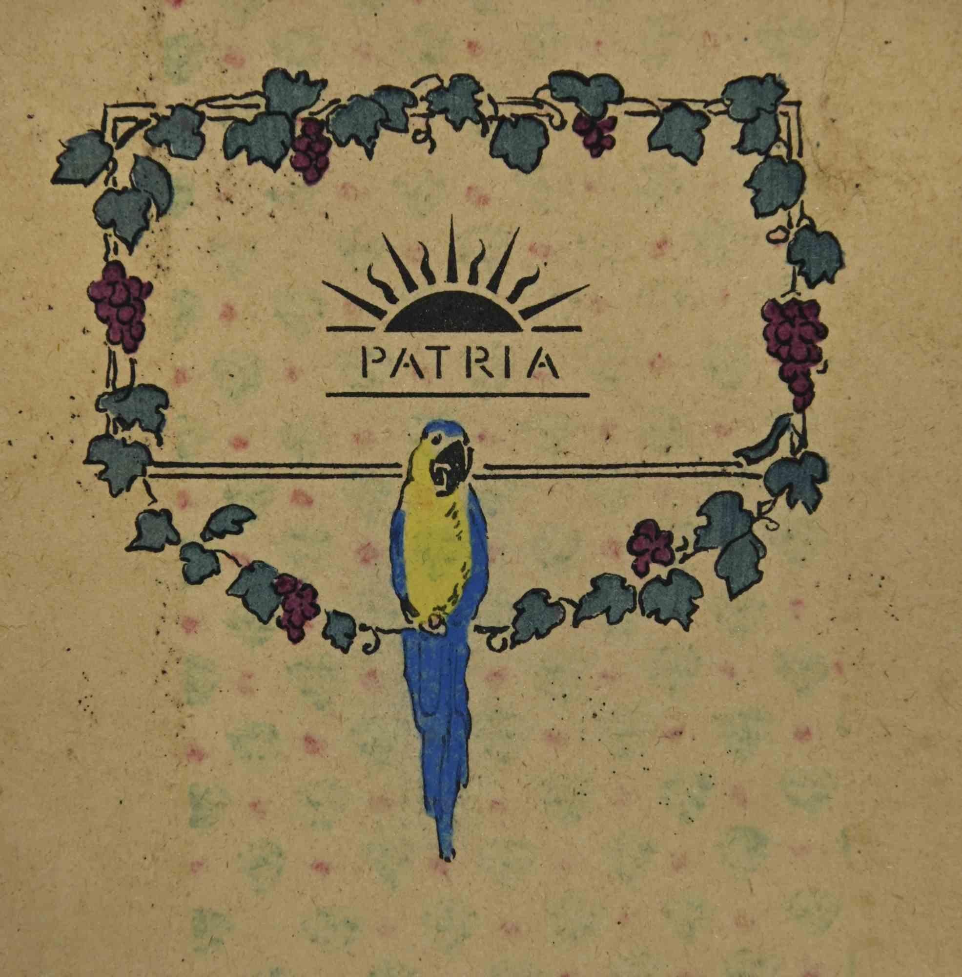 Unknown Figurative Print - Atelier Patria - Lithograph - 1920s