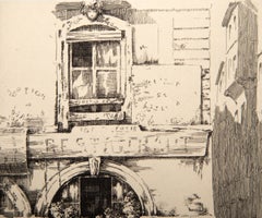 Au Petit Dunkerque, Modern Etching by Ernest Laborde