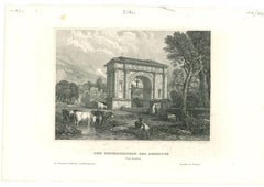 Augustus Arch - Original Lithograph on Paper - Mid-19th Century
