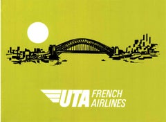 Australia — UTA French Airlines Travel Poster, Circa 1975-1982