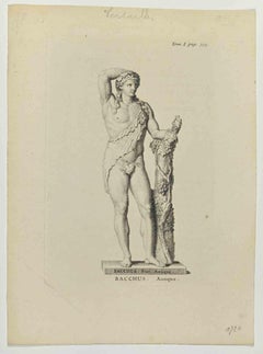 Antique Bacchus - Versailles - Etching - 18th century