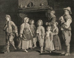 Bannerman after Le Nain (1593-1648) - 1767 Engraving, The Dancing Children