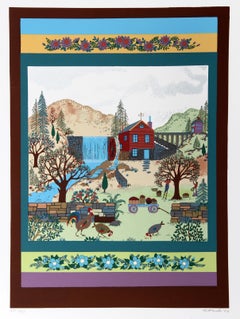Barnyard I, serigrafia folkloristica di Jack Hofflander