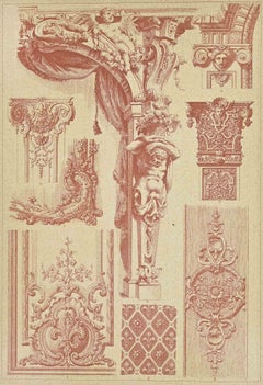 Baroque Rococo Style - Lithograph - 19th Century