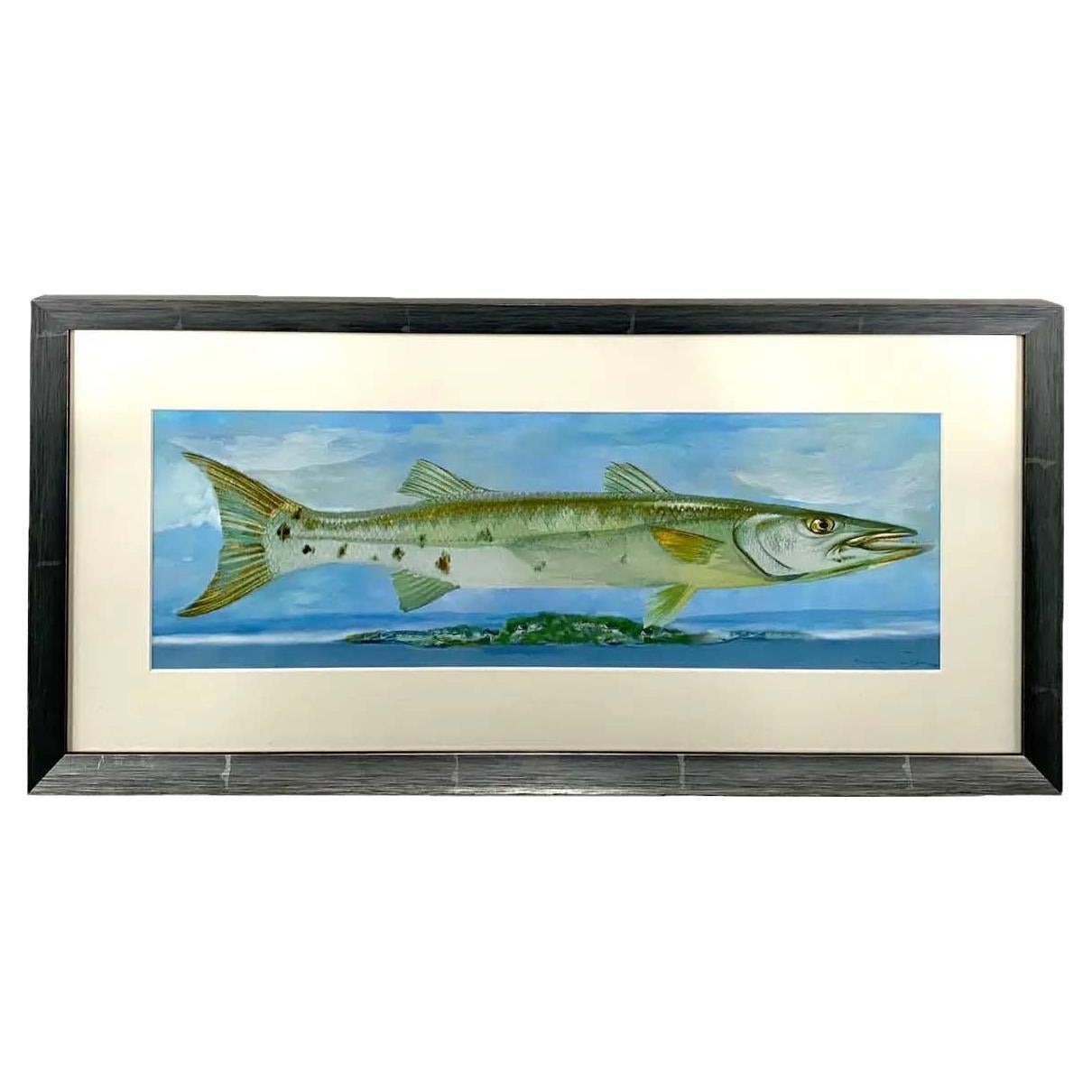 Barracuda Rising Print, Framed and Signed