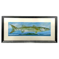 Impresión Barracuda Rising, enmarcada y firmada