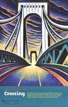 BASCOVE 'Crossing' Vintage Transit Poster