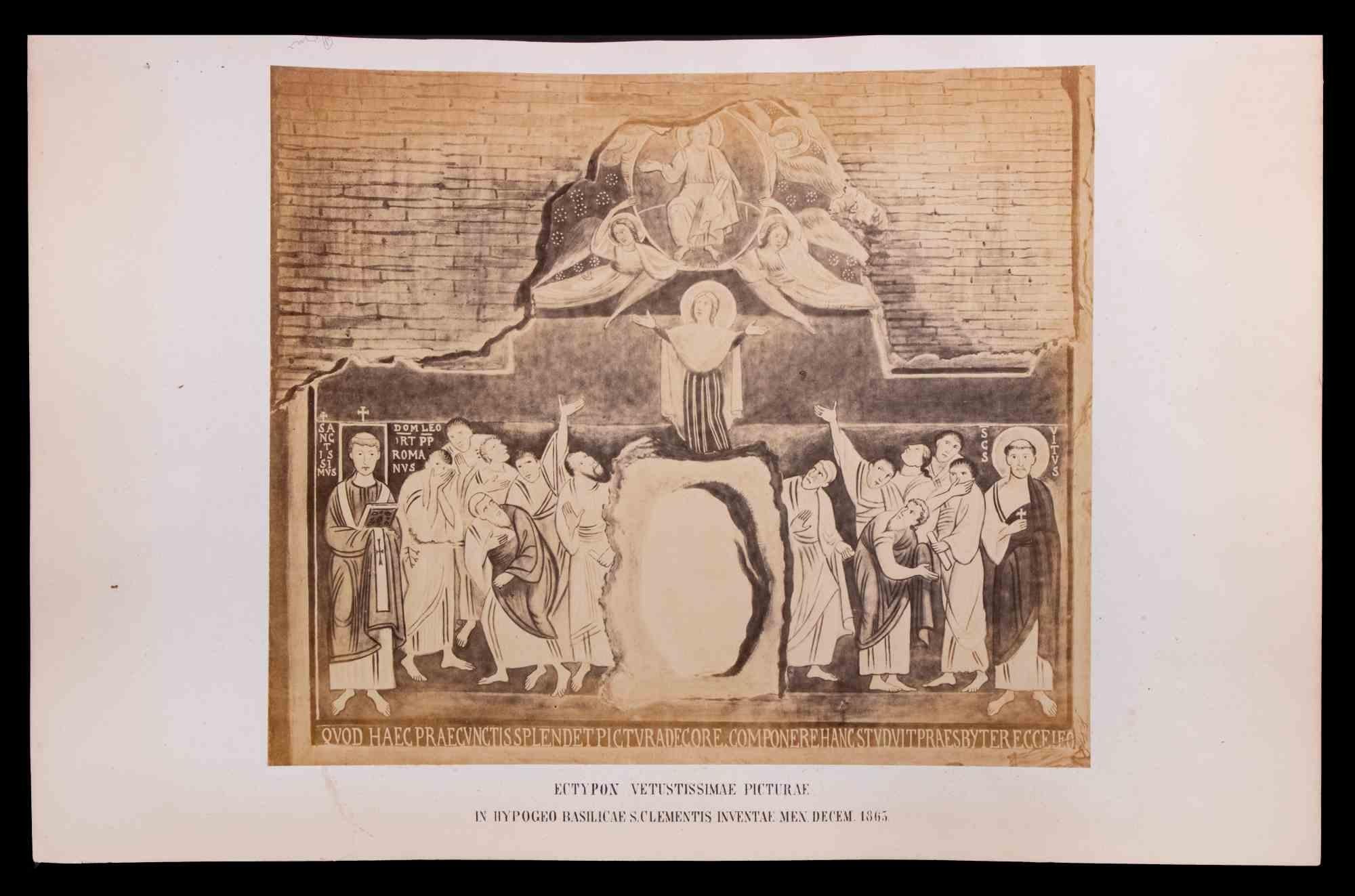 Figurative Print de Unknown - Basílica de San Clemente - Impresión fotográfica - 1863