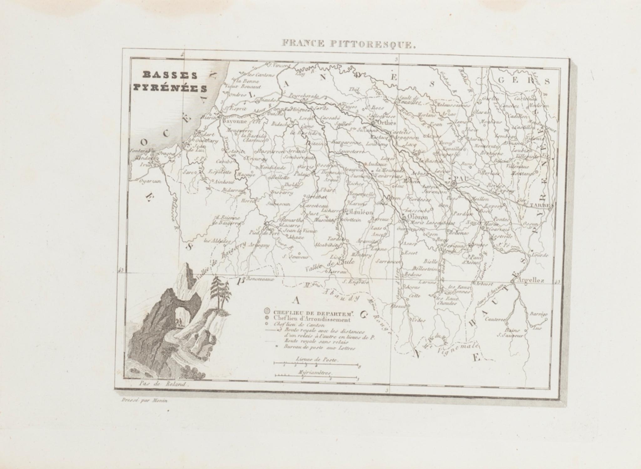 Basses-Pyrénées - Etching - 19th Century