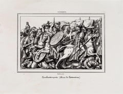 Battle from the Arch of Constantine - Lithograph - 19th Century