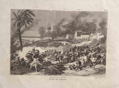 Antique Battle of Sedyman -  Etching - Late 19th century