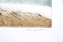 Beach Front, Surrealist Aquatint Etching by Hank Laventhol