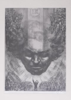 Beethoven - IX Sinfonie - Original Etching by German Master 20th Century