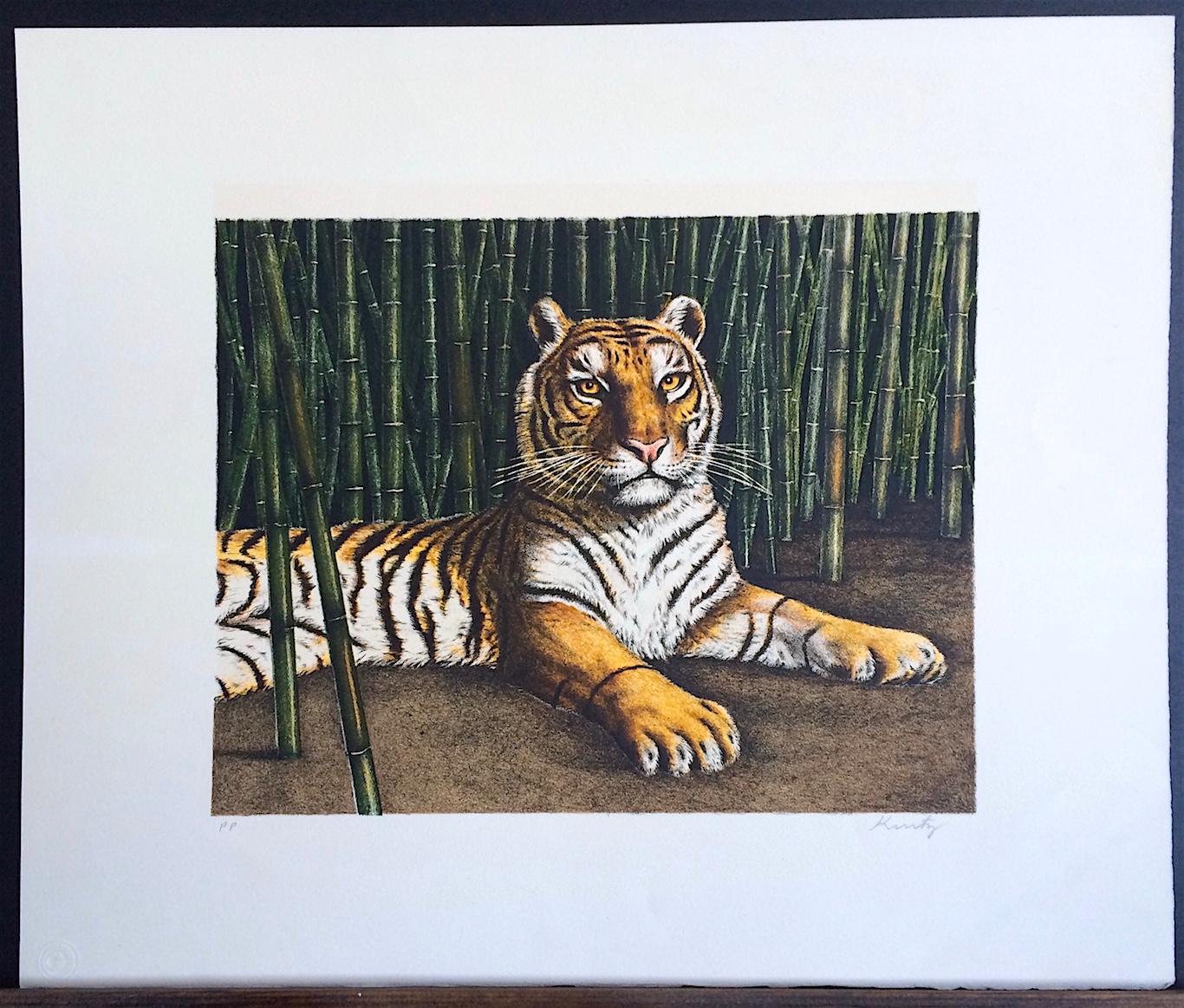 tiger lithograph
