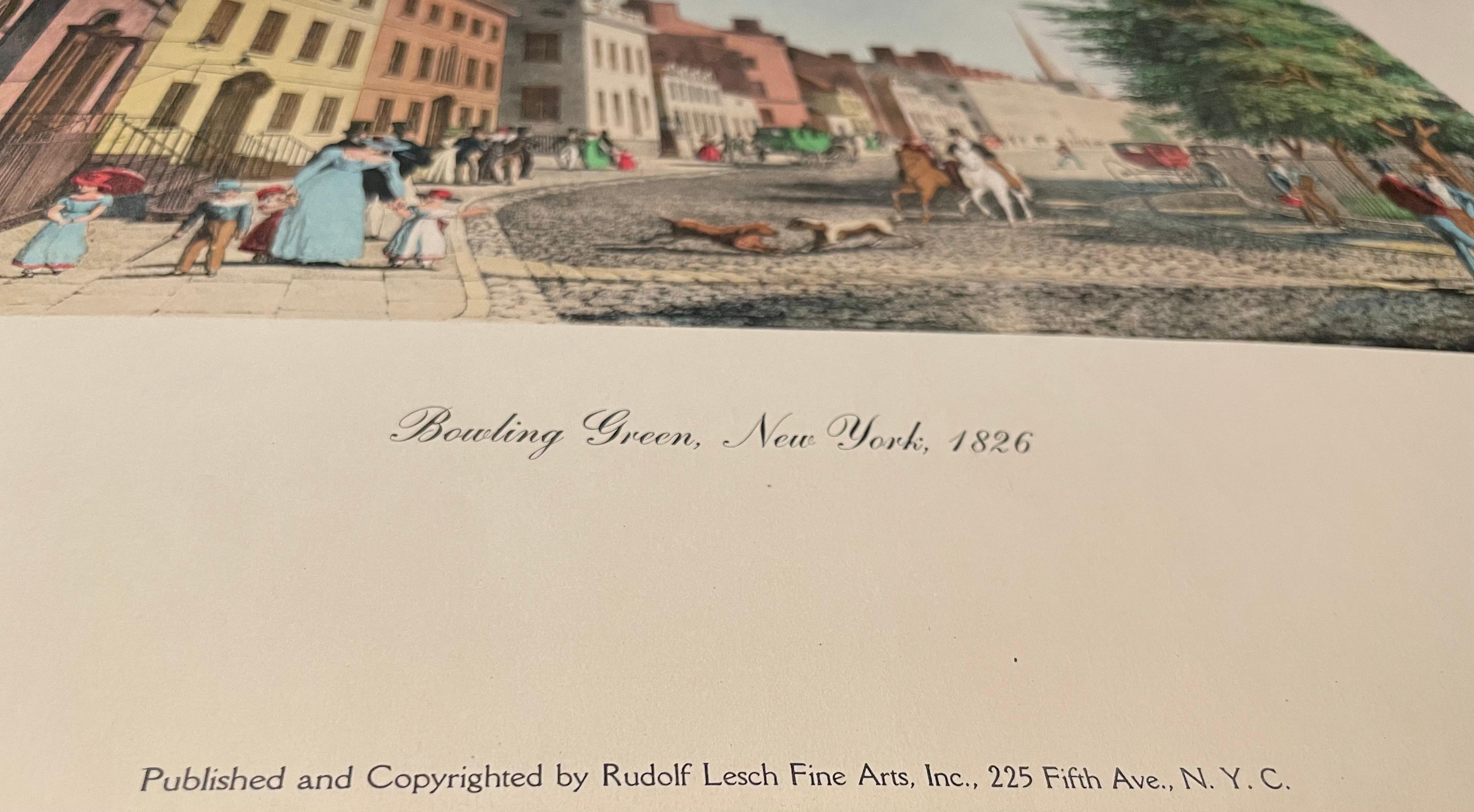 Bennett: Bowling Green, New York, 1826 - Print by Unknown