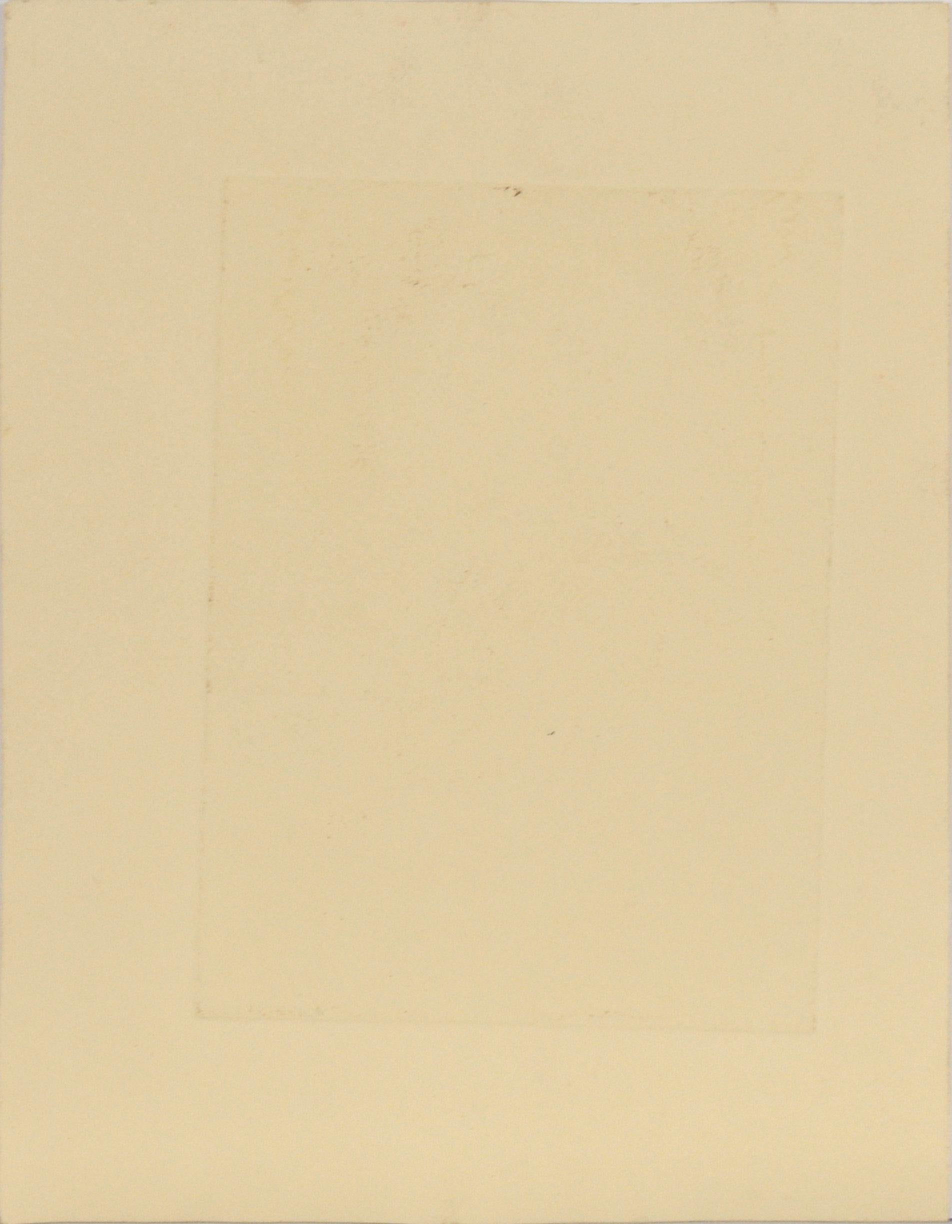 „Bessie Smith“ – Musiker-Porträt-Radierung auf Papier (A/P) im Angebot 3