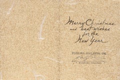 Best Wishes from Fujikawa Galleries – Holzschnitt aus dem späten 20. Jahrhundert