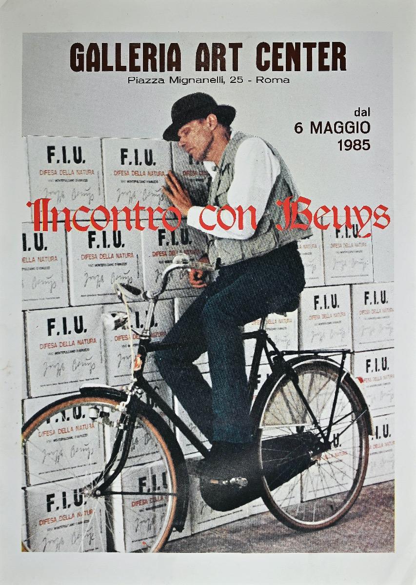 Beuys' Exhibition "meeting with Beuys" - Original Poster - 1985