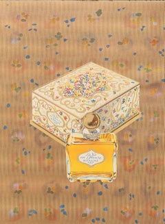 Vintage Bienaimé Parfums, Paris 1947 Lithograph Print on Embossed Paper