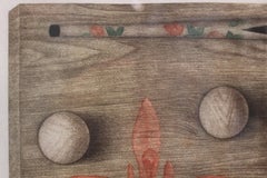 "Billards" Surrealist Still Life with Flowers Edition 49 of 100